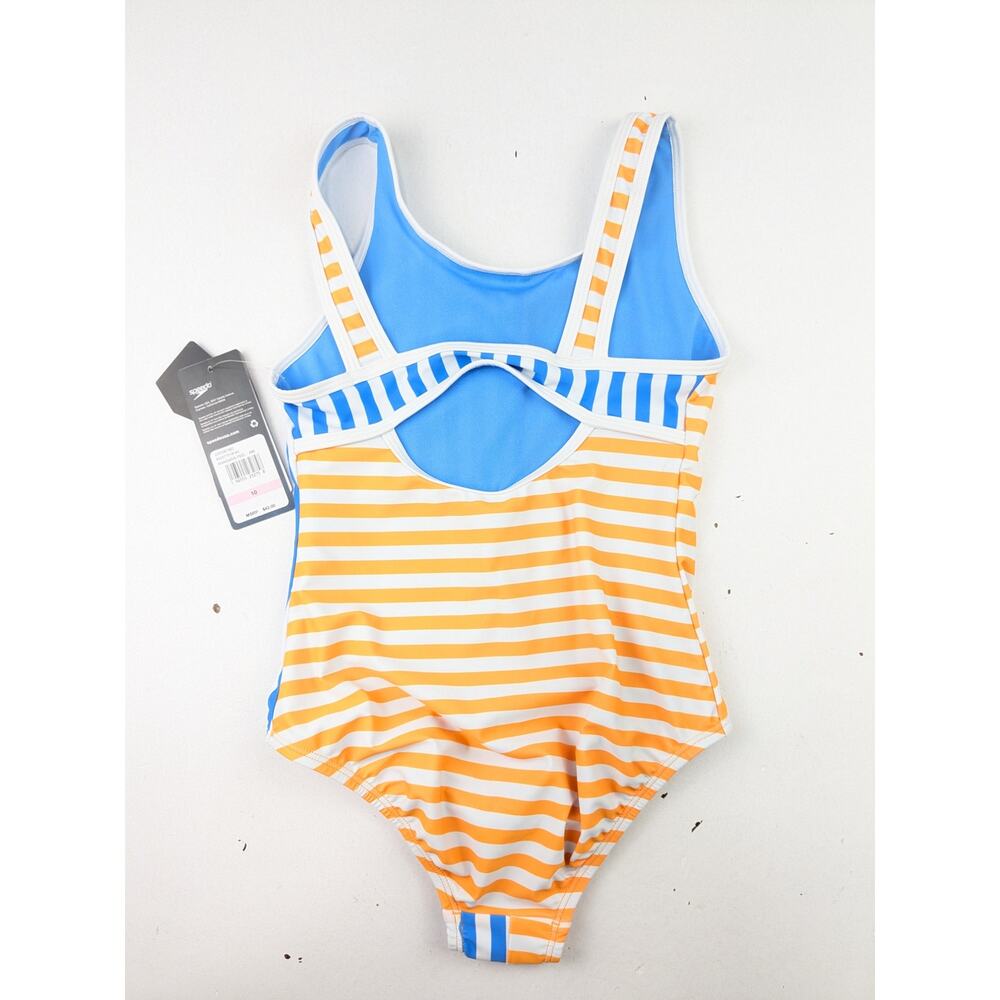 Speedo Girls Mandarin Peel One-Piece Swimsuit - 10 Girls - Picture 5 of 5